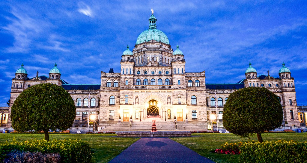 Legislative Building in Victoria, BC